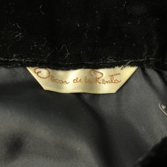 OSCAR DE LA RENTA CRUSHED VELVET MIDI SKIRT - Picture 3 of 6
